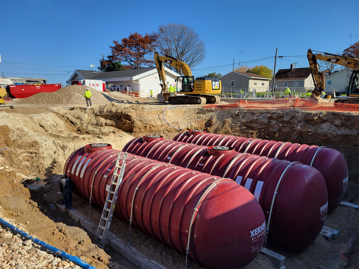 burying tanks